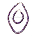 Bling Fashion Bling Purple Crystal Statement Necklace Set